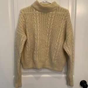 💐5/25 Deb thick warm knitted crop sweater